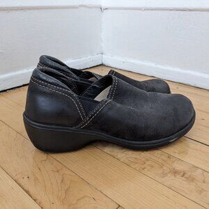 L.L.Bean black CLASSIC leather‎ Clogs Women’s Size 8.5M